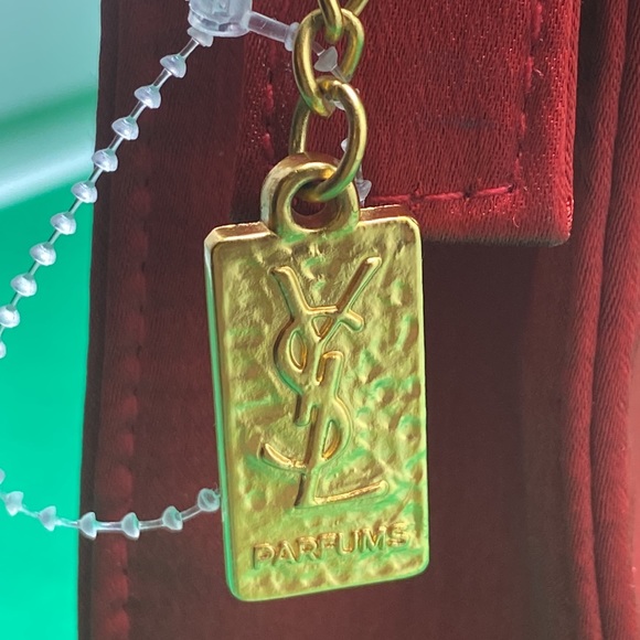 Yves Saint Laurent YSL Perfume Red Satin Bag - Picture 12 of 12